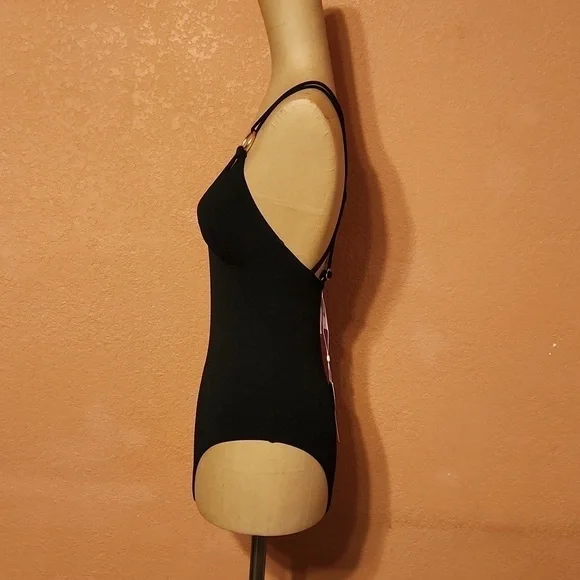 New! Classic black swimsuit Size small. Beach swim pool lake vacation minimalist - Picture 8 of 10
